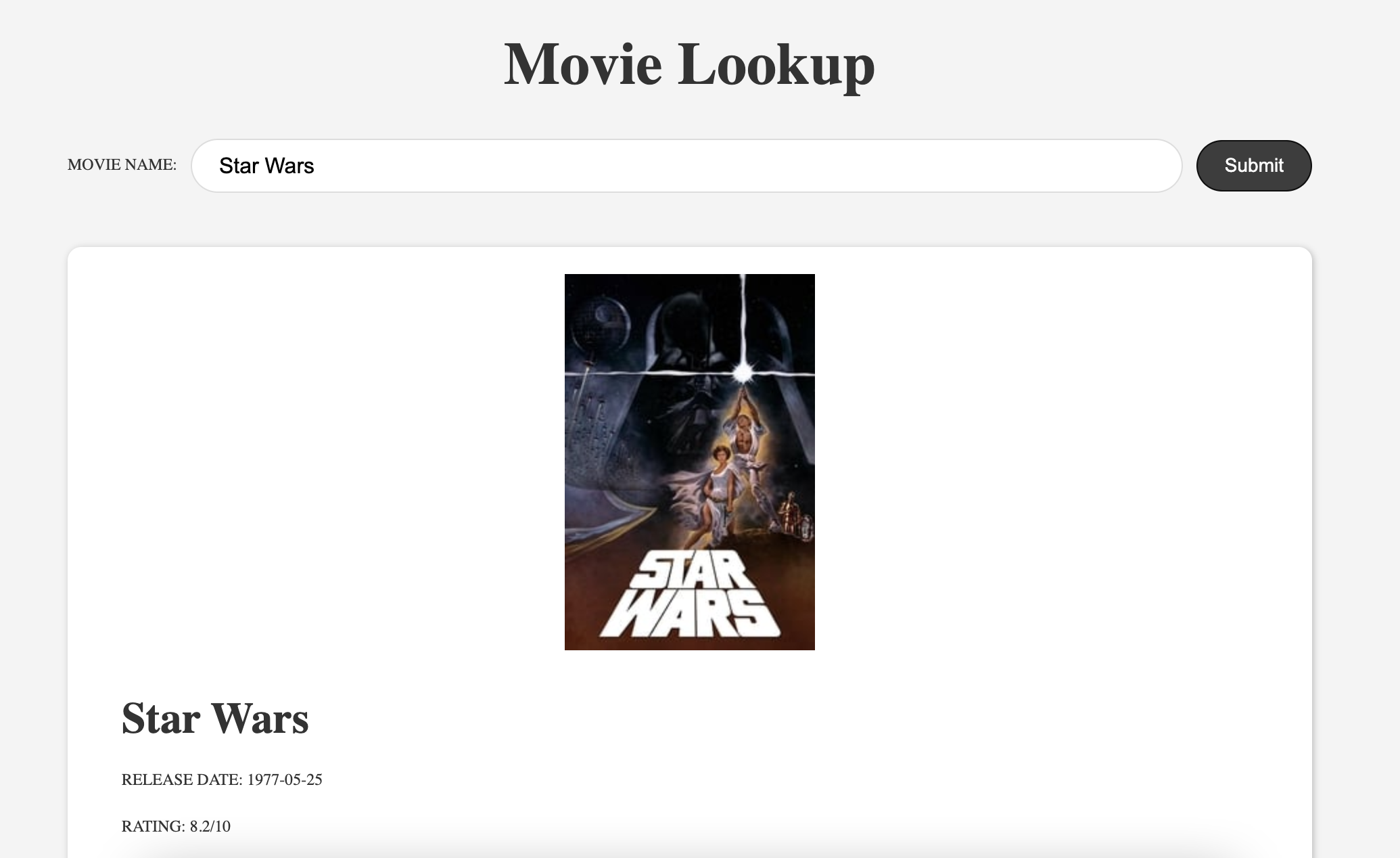 Movie Lookup